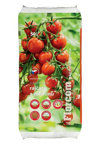 Florcom substrát pre paradajky a zeleninu 50 l
